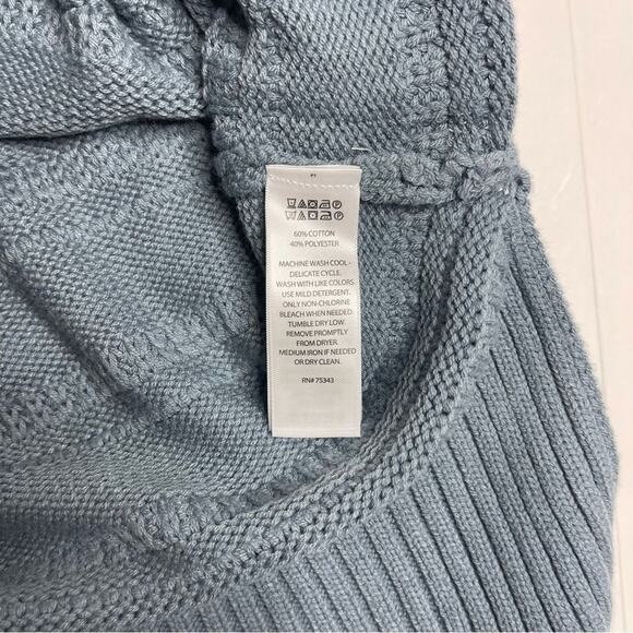 Cupcake And Cashmere Chunky Cable Knit High Low Sweater Oversized Size Small - Picture 3 of 8